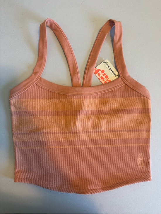 FP Movement by Free People Tops - FP Movement All Clear Retro Stripe Fruit Punch Ribbed Tank NWT Size XL